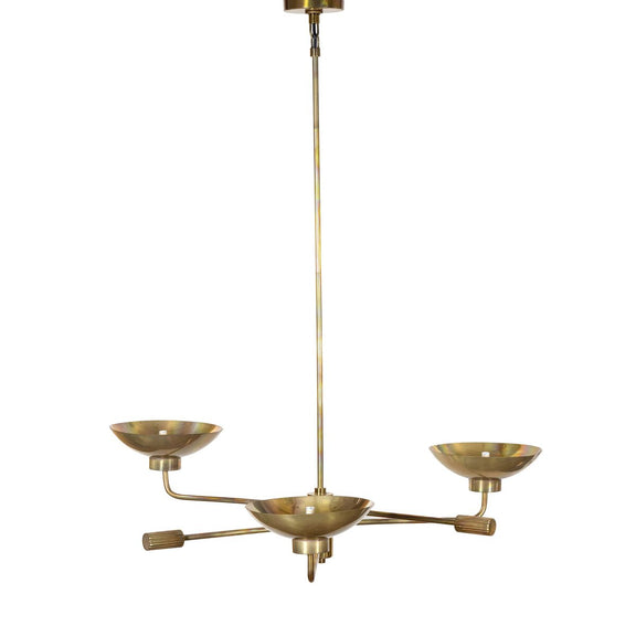 Lund Chandelier - Burnt Brass