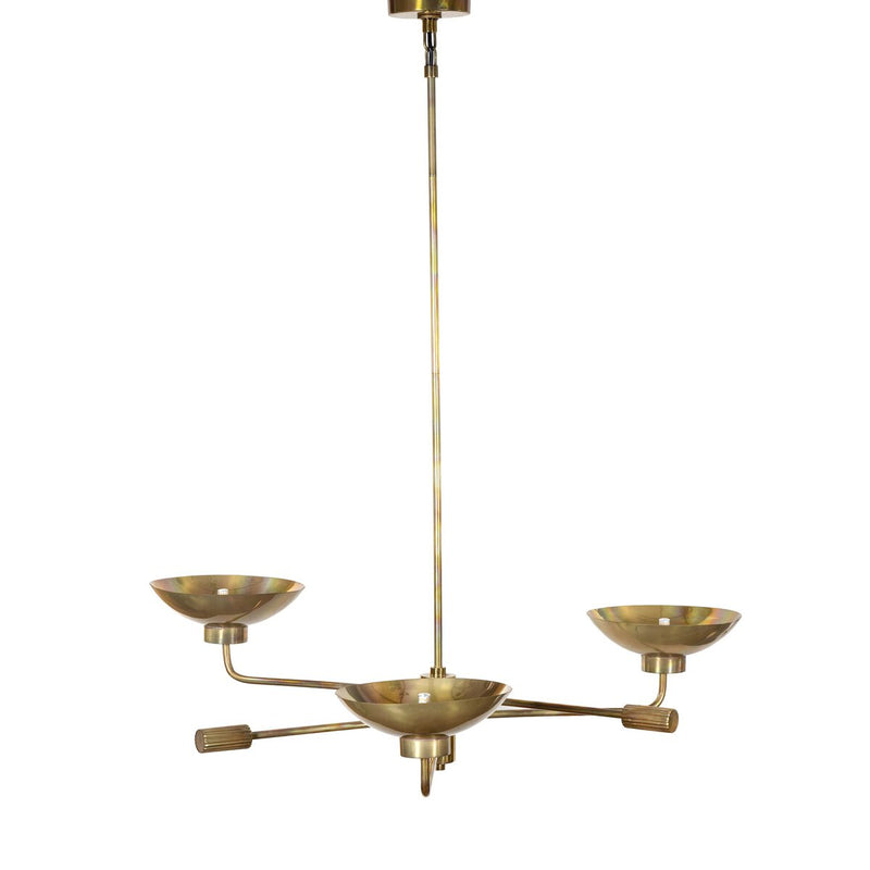 Lund Chandelier - Burnt Brass