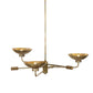 Lund Chandelier - Burnt Brass