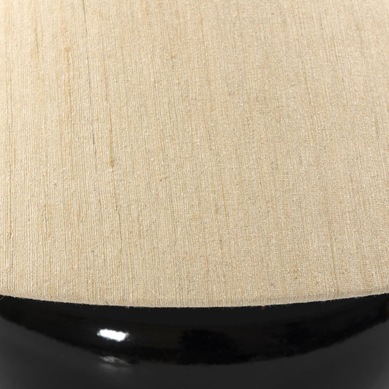 Kiyo Table Lamp - Glossy Black Ceramic