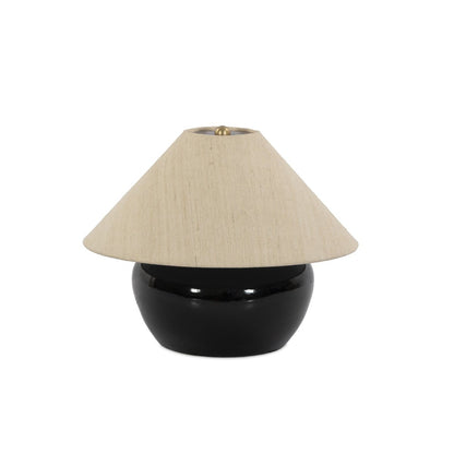 Kiyo Table Lamp - Glossy Black Ceramic