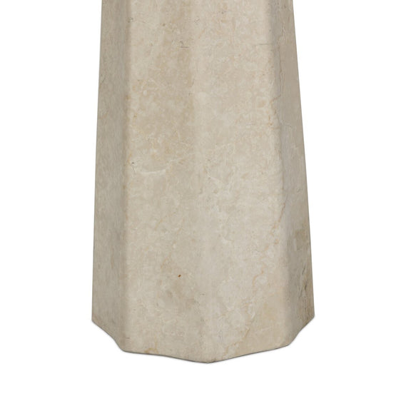 Astra Table Lamp - Cream Italian Marble