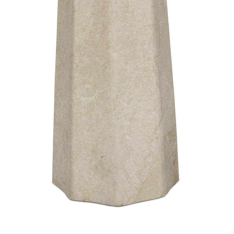 Astra Table Lamp - Cream Italian Marble