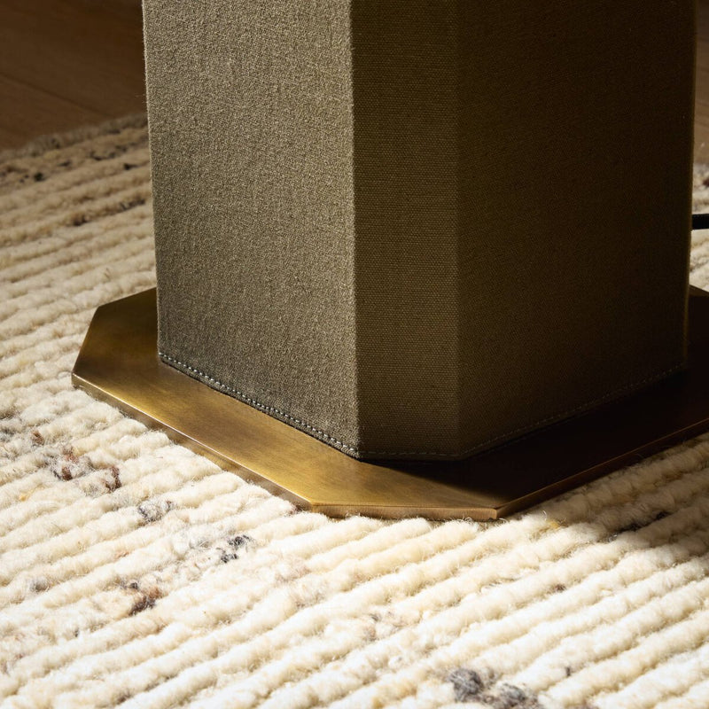 Kenric Floor Lamp - Forest Green Canvas