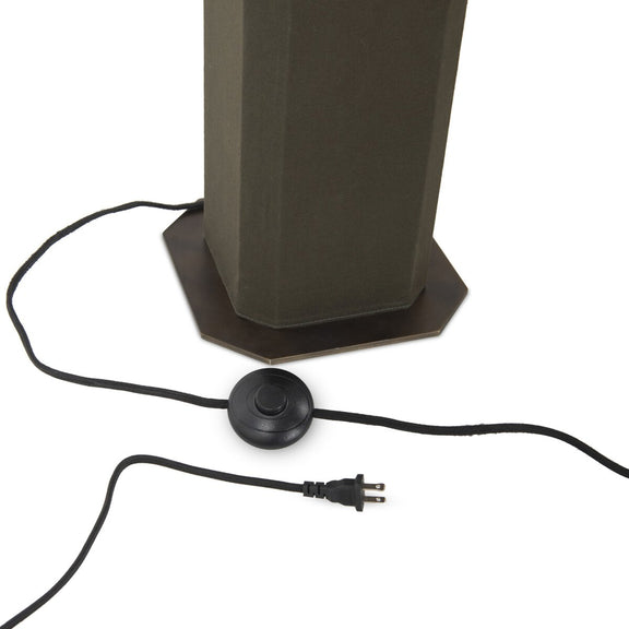 Kenric Floor Lamp - Forest Green Canvas