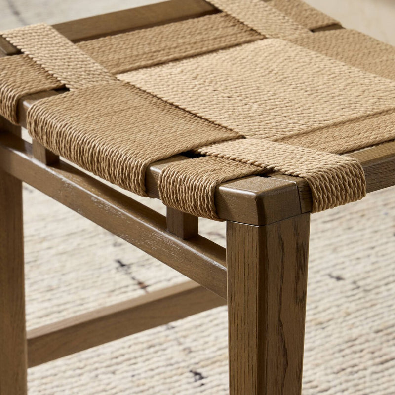 Norma Accent Stool - Natural Paper Cord