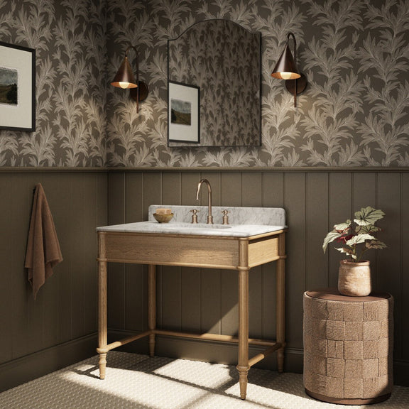 Toulouse Washstand - Washed Blonde Oak Veneer