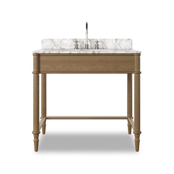 Toulouse Washstand - Washed Blonde Oak Veneer