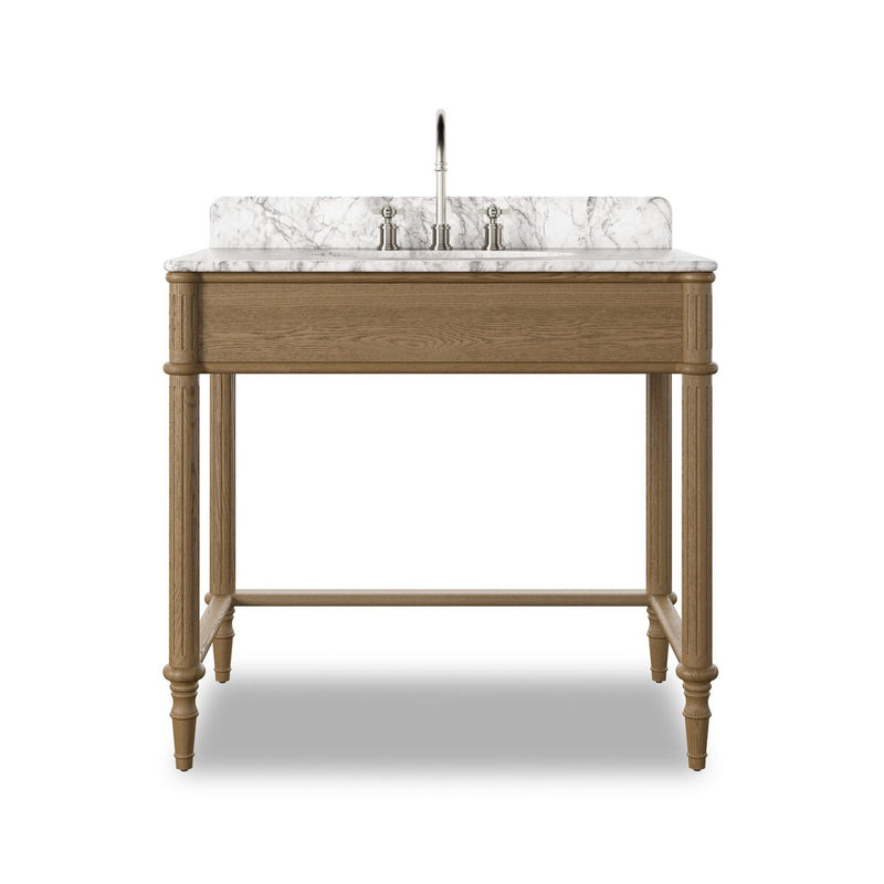 Toulouse Washstand - Washed Blonde Oak Veneer