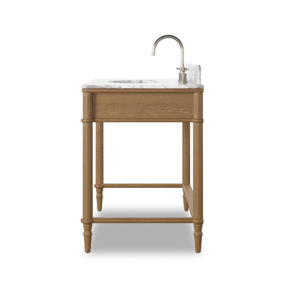 Toulouse Washstand - Washed Blonde Oak Veneer