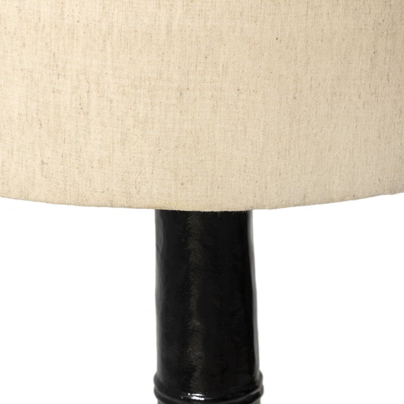 Nerissa Floor Lamp - Glossy Black Cast Aluminum