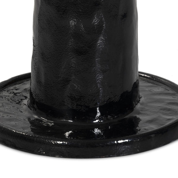 Nerissa Floor Lamp - Glossy Black Cast Aluminum