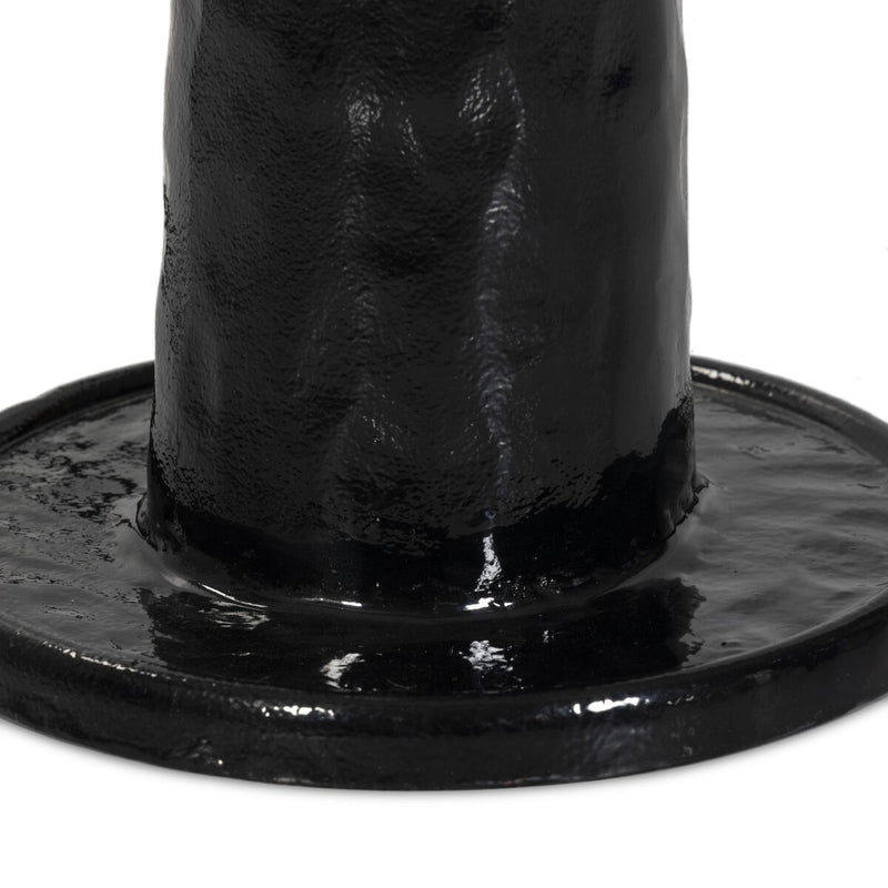 Nerissa Floor Lamp - Glossy Black Cast Aluminum