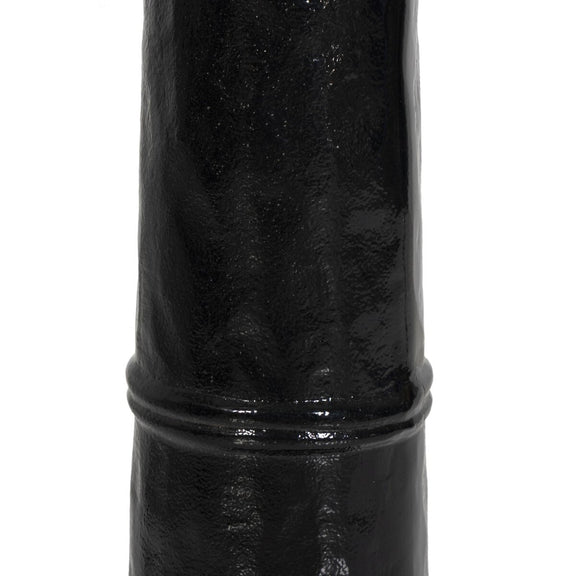 Nerissa Floor Lamp - Glossy Black Cast Aluminum