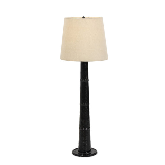 Nerissa Floor Lamp - Glossy Black Cast Aluminum