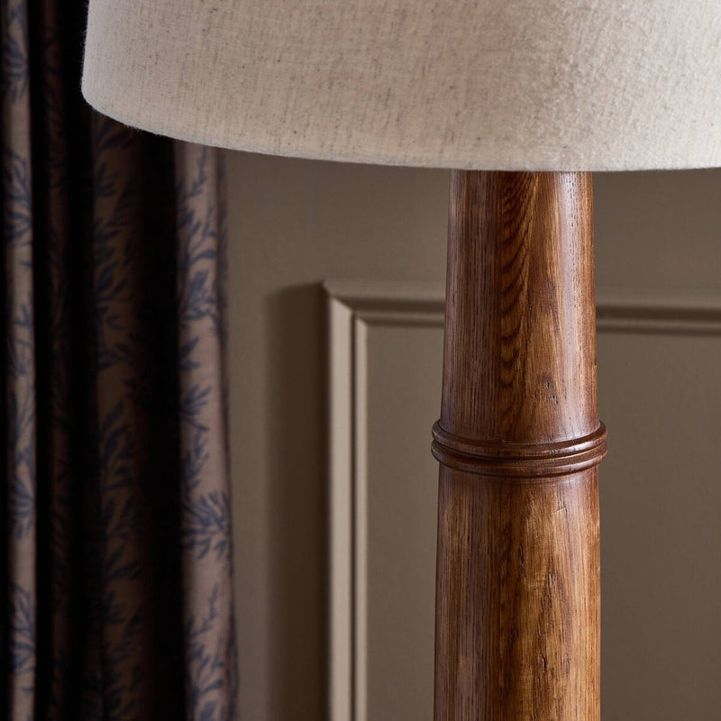 Nerissa Floor Lamp - Warm Brown Oak