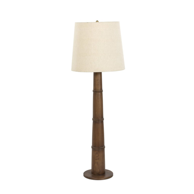 Nerissa Floor Lamp - Warm Brown Oak