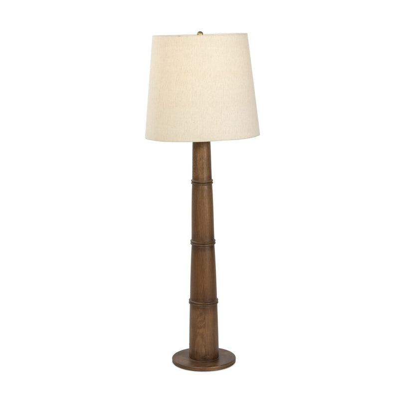 Nerissa Floor Lamp - Warm Brown Oak