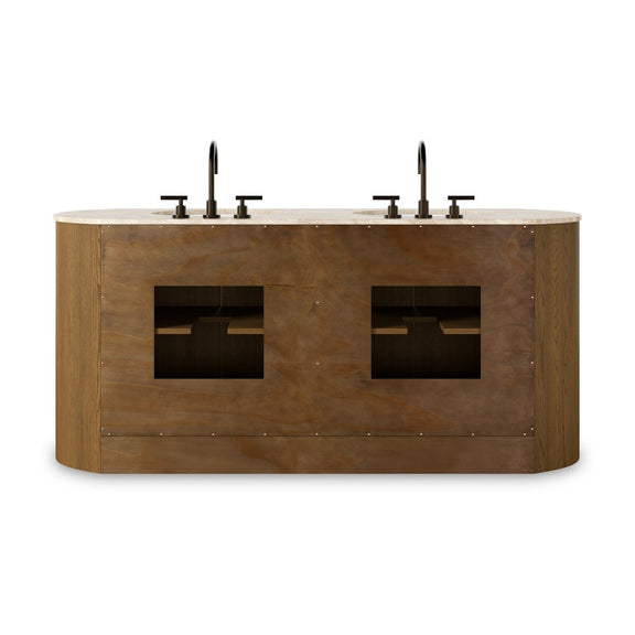 Dean Double Vanity - Washed Natural Veneer