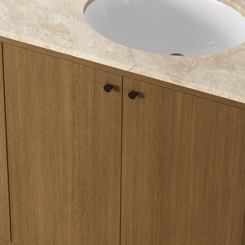 Dean Double Vanity - Washed Natural Veneer