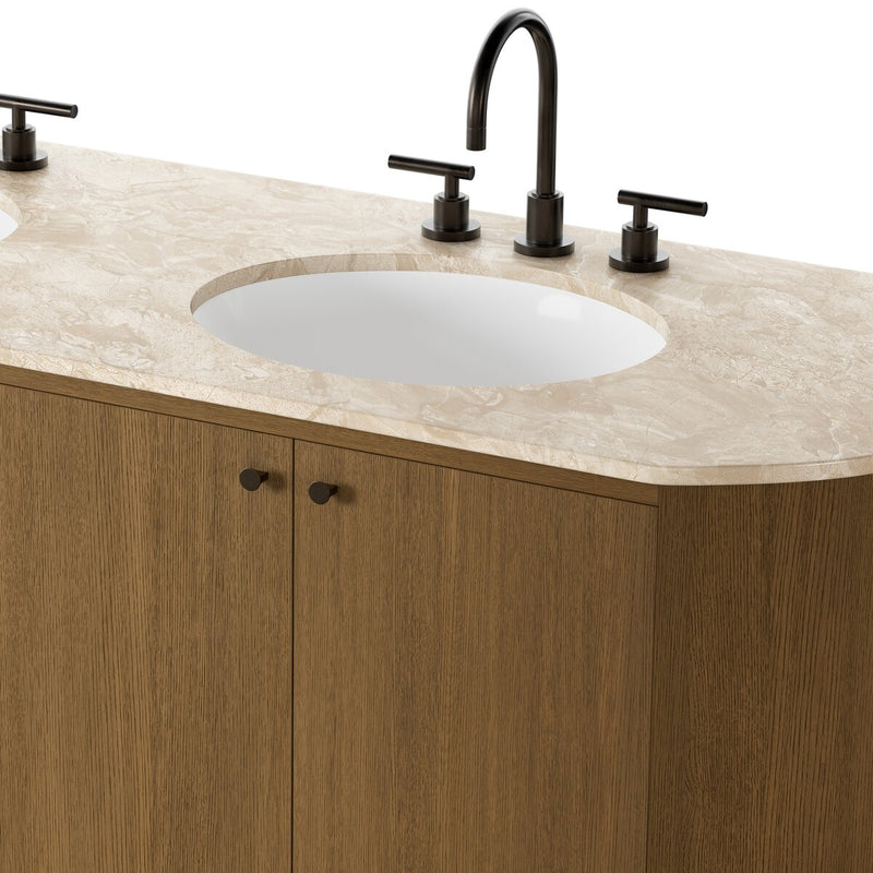 Dean Double Vanity - Washed Natural Veneer