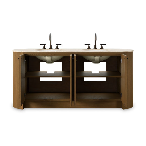 Dean Double Vanity - Washed Natural Veneer