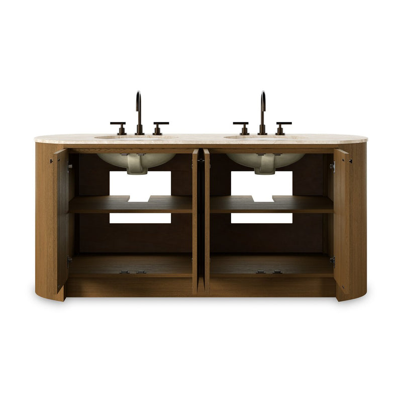Dean Double Vanity - Washed Natural Veneer