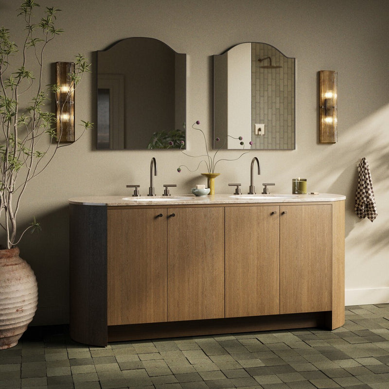 Dean Double Vanity - Washed Natural Veneer