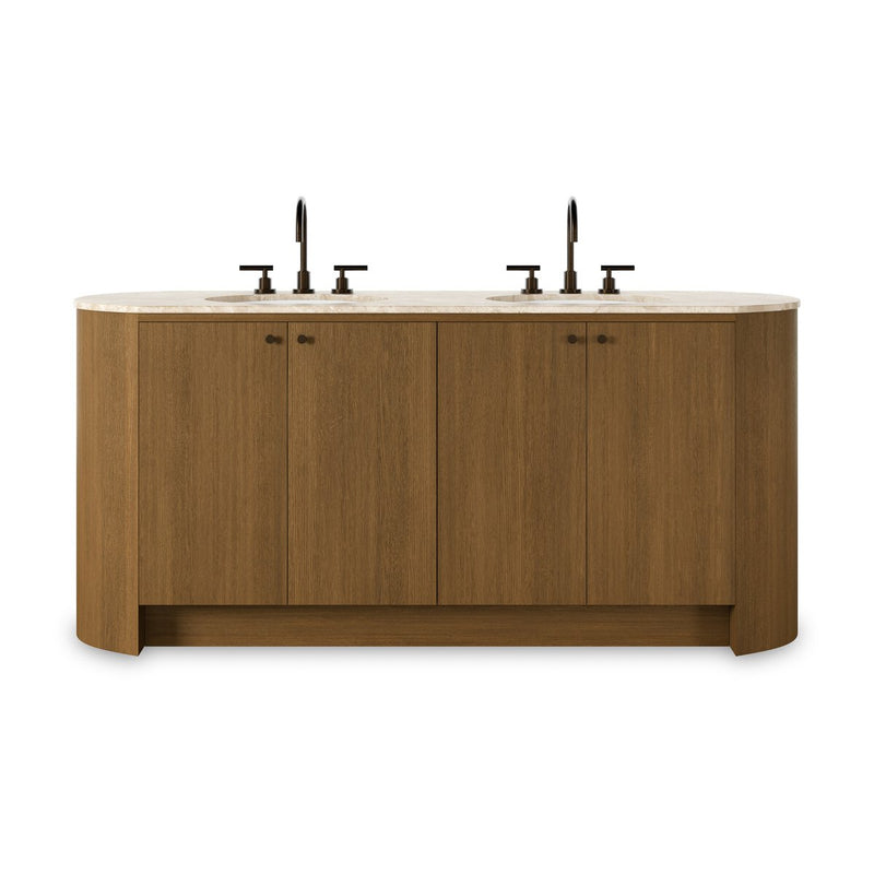 Dean Double Vanity - Washed Natural Veneer