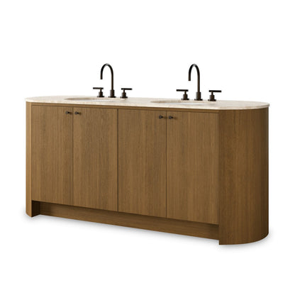 Dean Double Vanity - Washed Natural Veneer