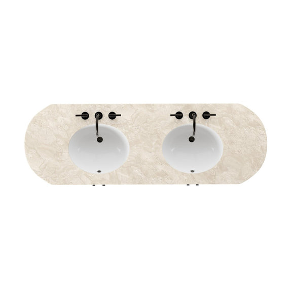 Dean Double Vanity - Washed Natural Veneer
