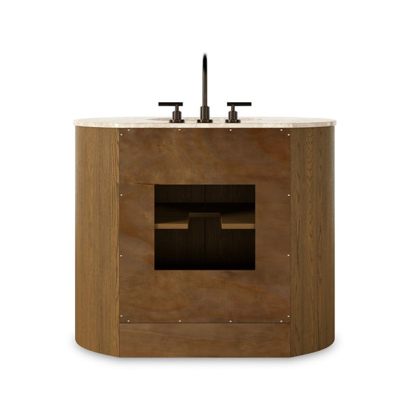 Dean Single Vanity - Washed Natural Veneer