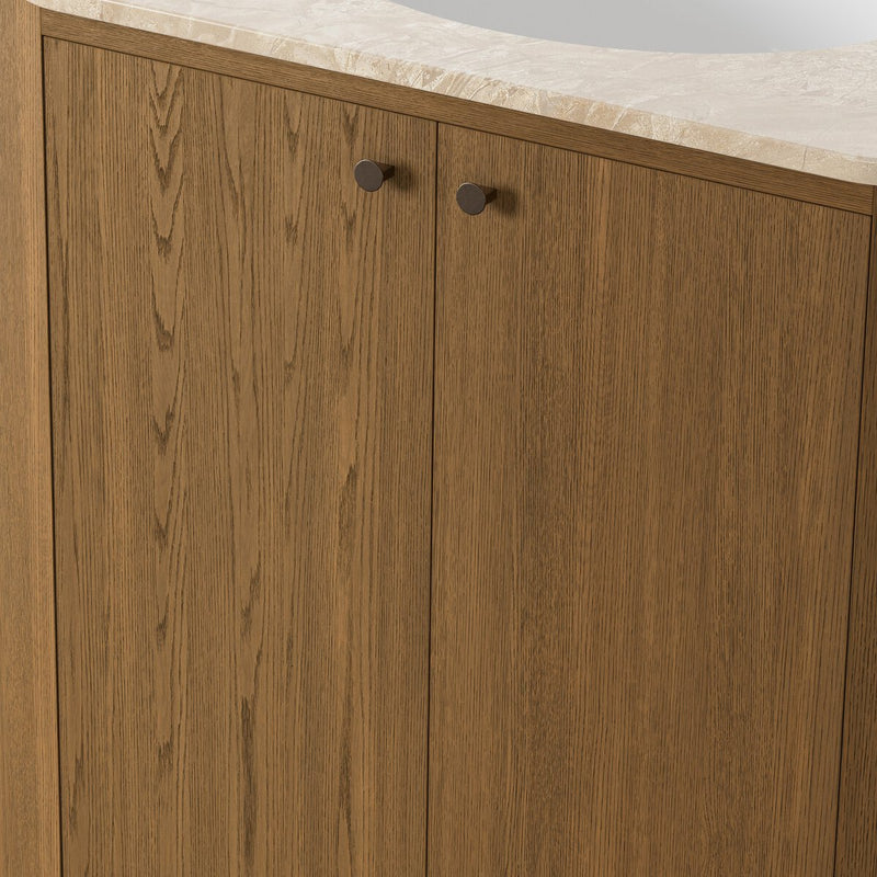 Dean Single Vanity - Washed Natural Veneer