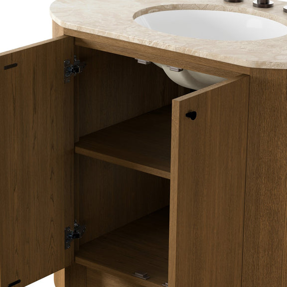 Dean Single Vanity - Washed Natural Veneer