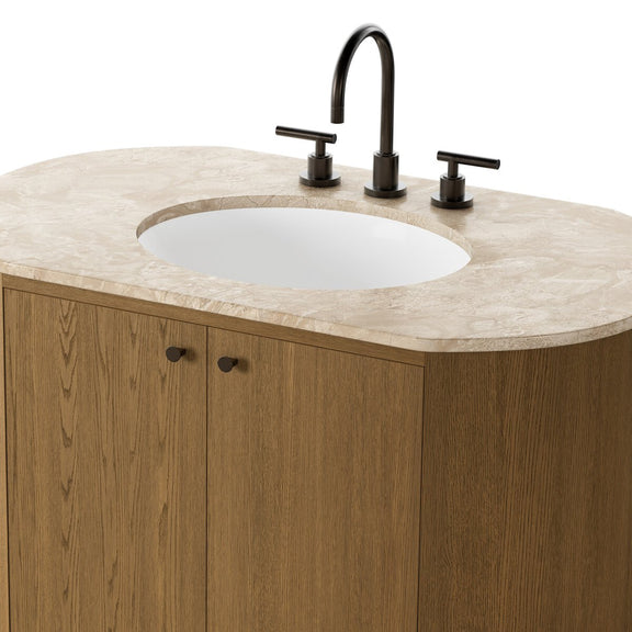 Dean Single Vanity - Washed Natural Veneer