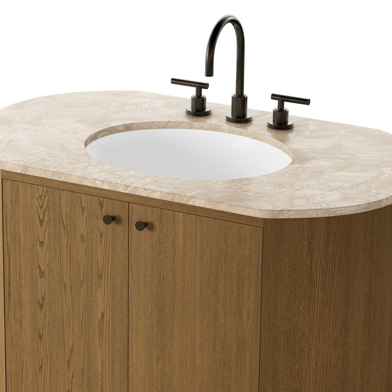 Dean Single Vanity - Washed Natural Veneer