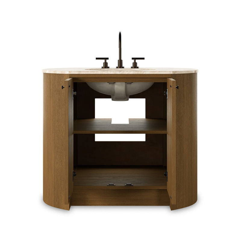 Dean Single Vanity - Washed Natural Veneer