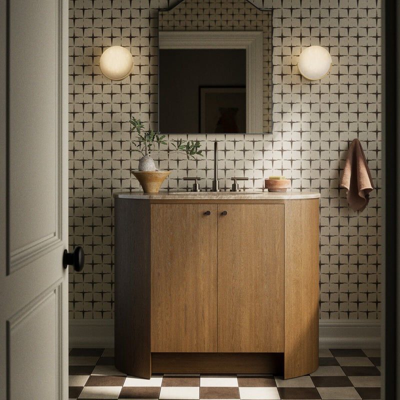 Dean Single Vanity - Washed Natural Veneer