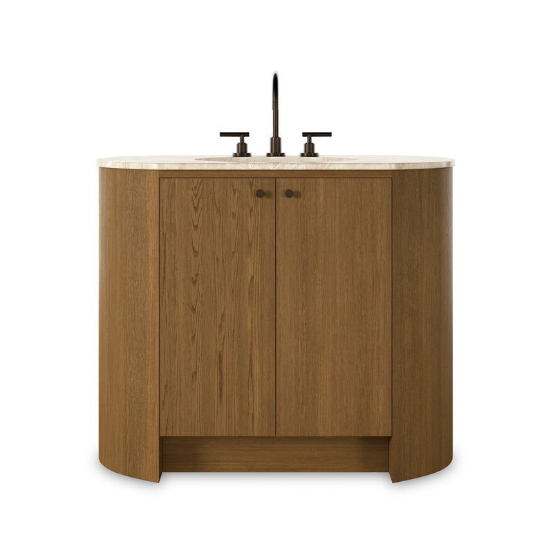 Dean Single Vanity - Washed Natural Veneer