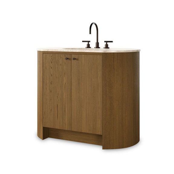 Dean Single Vanity - Washed Natural Veneer