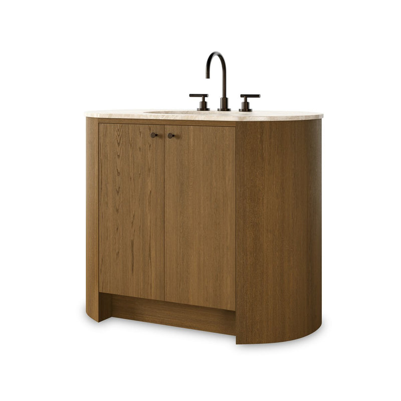 Dean Single Vanity - Washed Natural Veneer