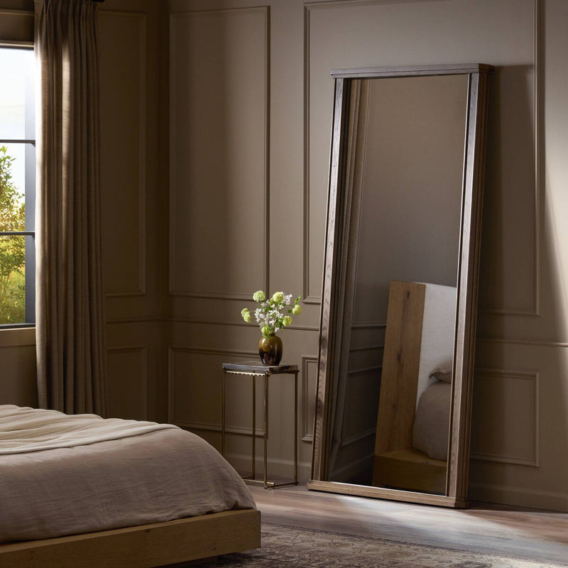 Kish Mirror - Umber Oak Solid