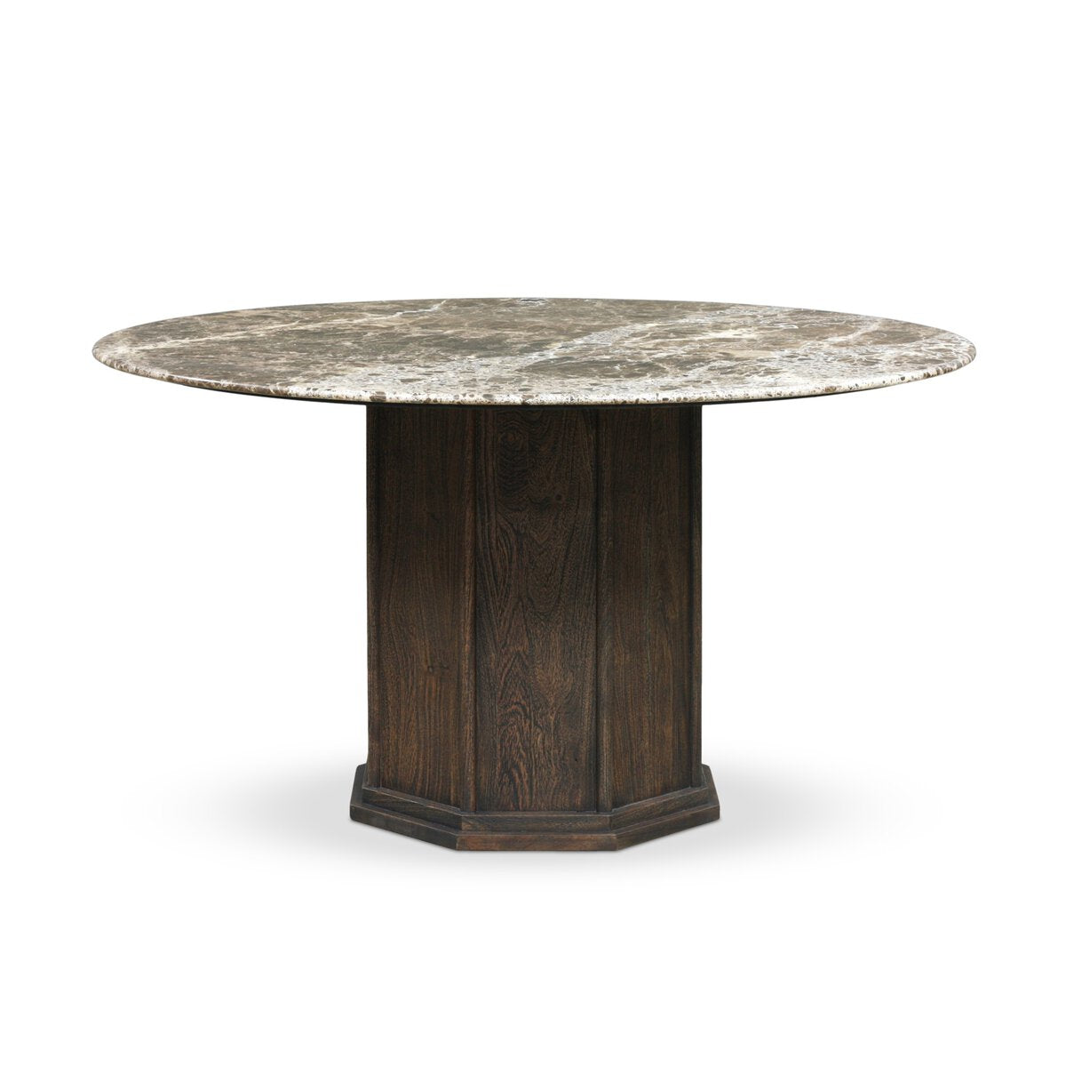 Pavlo Dining Table - Brown Marble