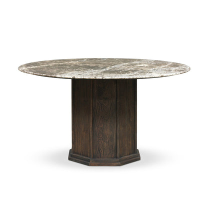 Pavlo Dining Table - Brown Marble