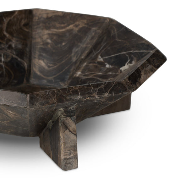 Kasa Bowl - Rocky Brown Marble