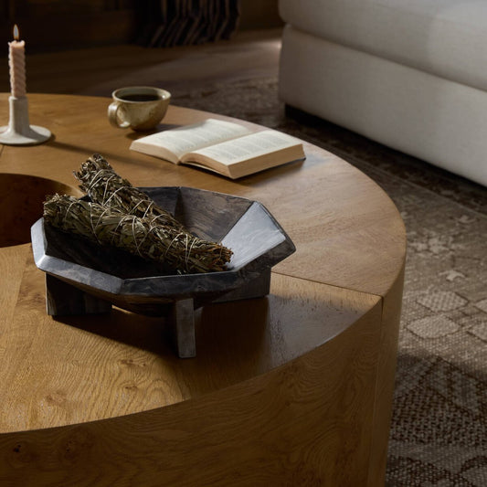 Kasa Bowl - Rocky Brown Marble