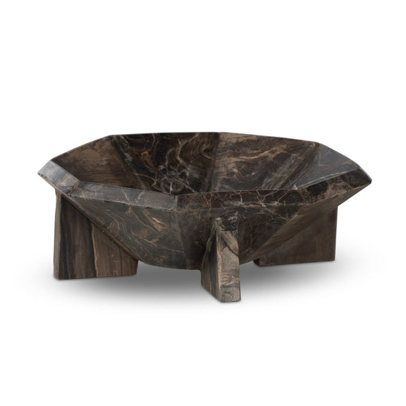 Kasa Bowl - Rocky Brown Marble