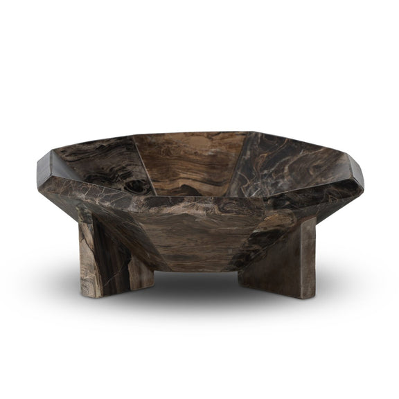 Kasa Bowl - Rocky Brown Marble