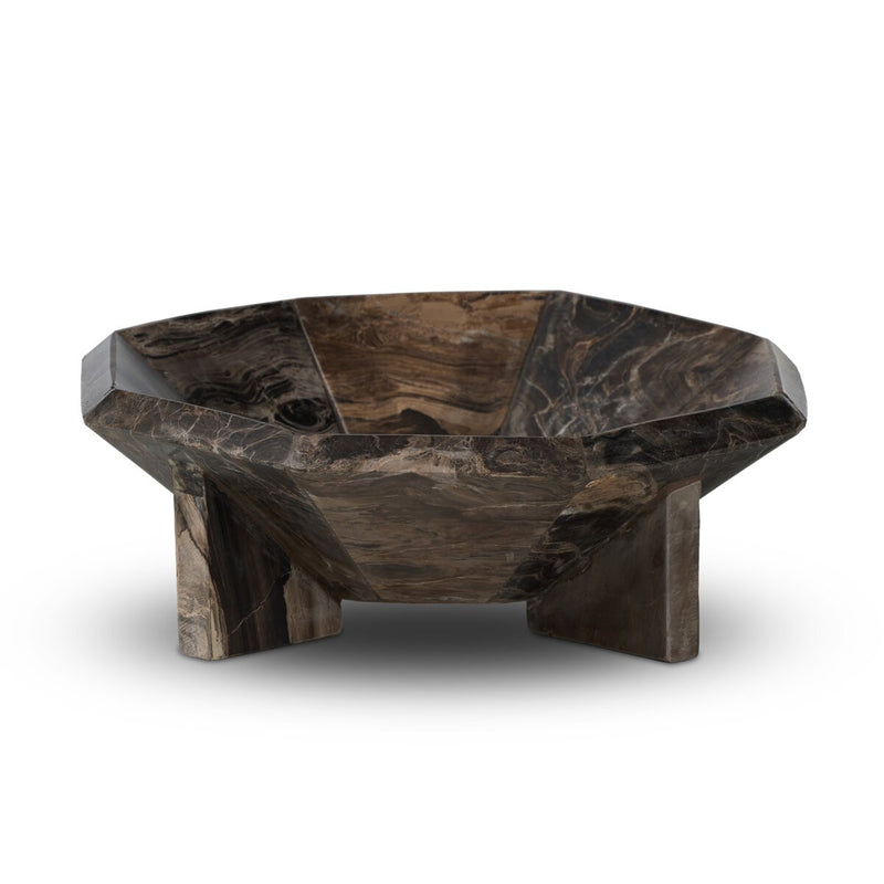 Kasa Bowl - Rocky Brown Marble