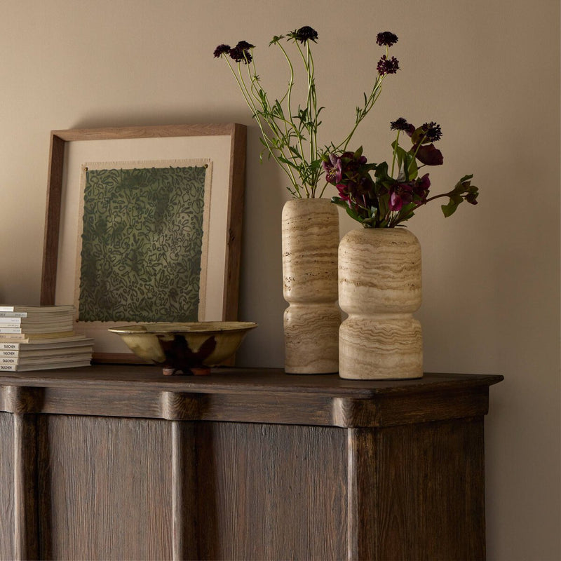 Haylen Vases - Light Travertine